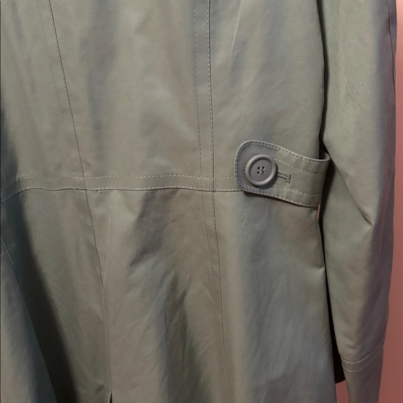 LOFT Sea Green Trench Coat NWOT - Picture 9 of 10